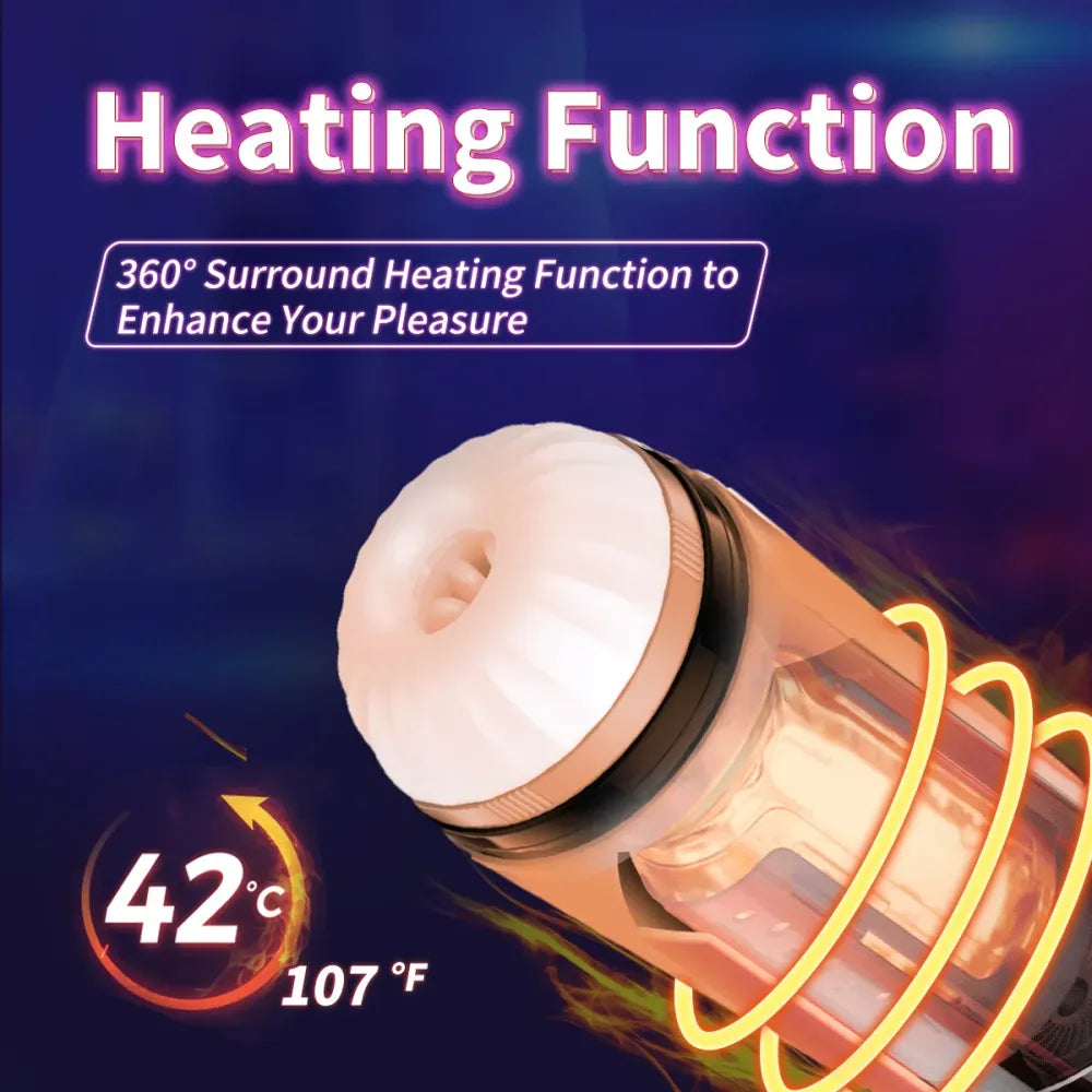 Telescopic Heating Masturbator Ejaculation