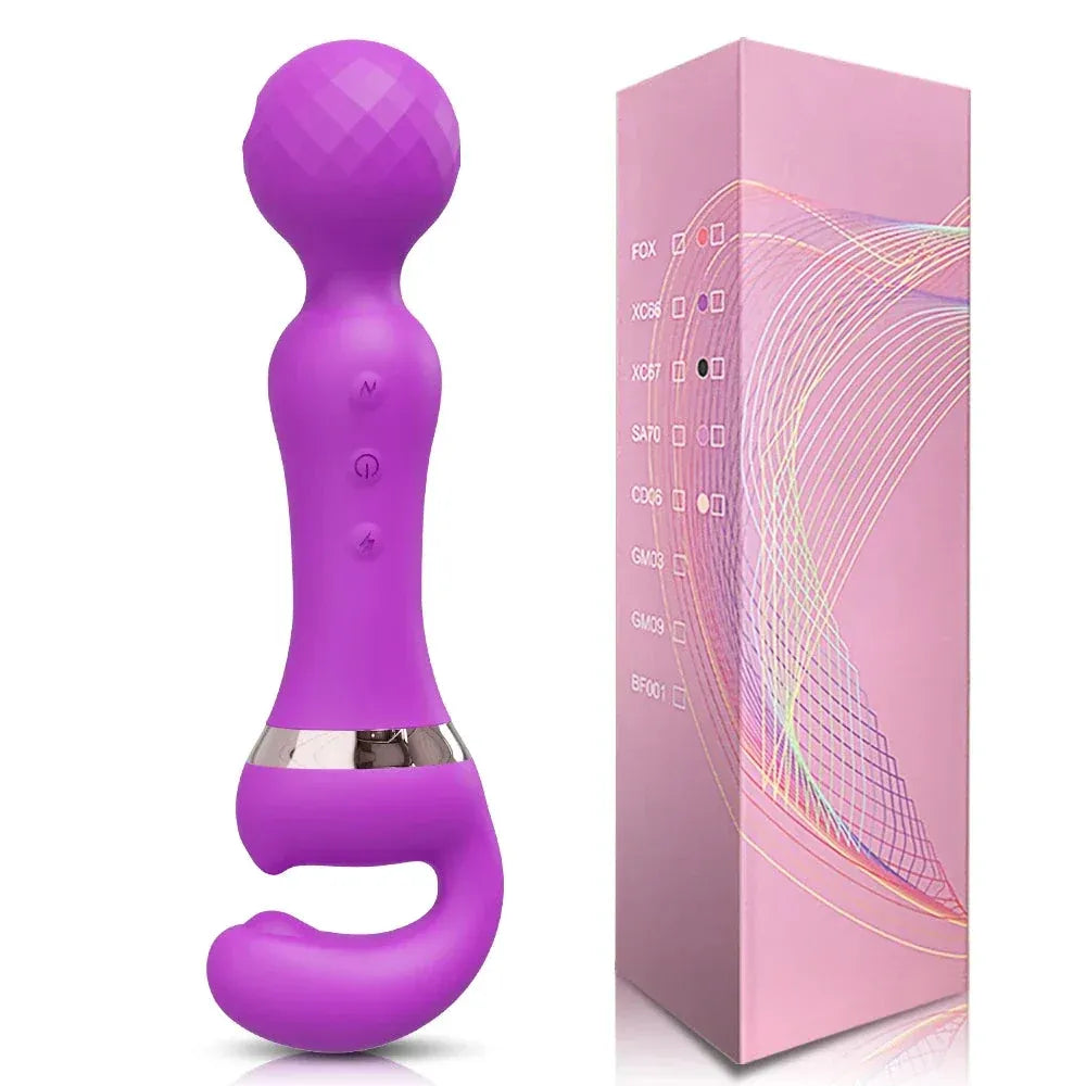 USB Recharge Av Vibrator 20 Modes for Female Pleasure