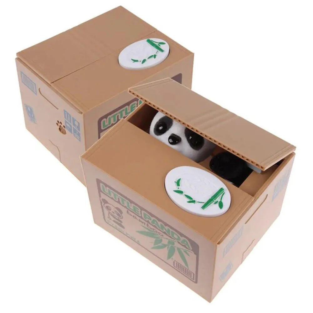 Vibe Geeks Creative Stealing Coins Panda Piggy Bank