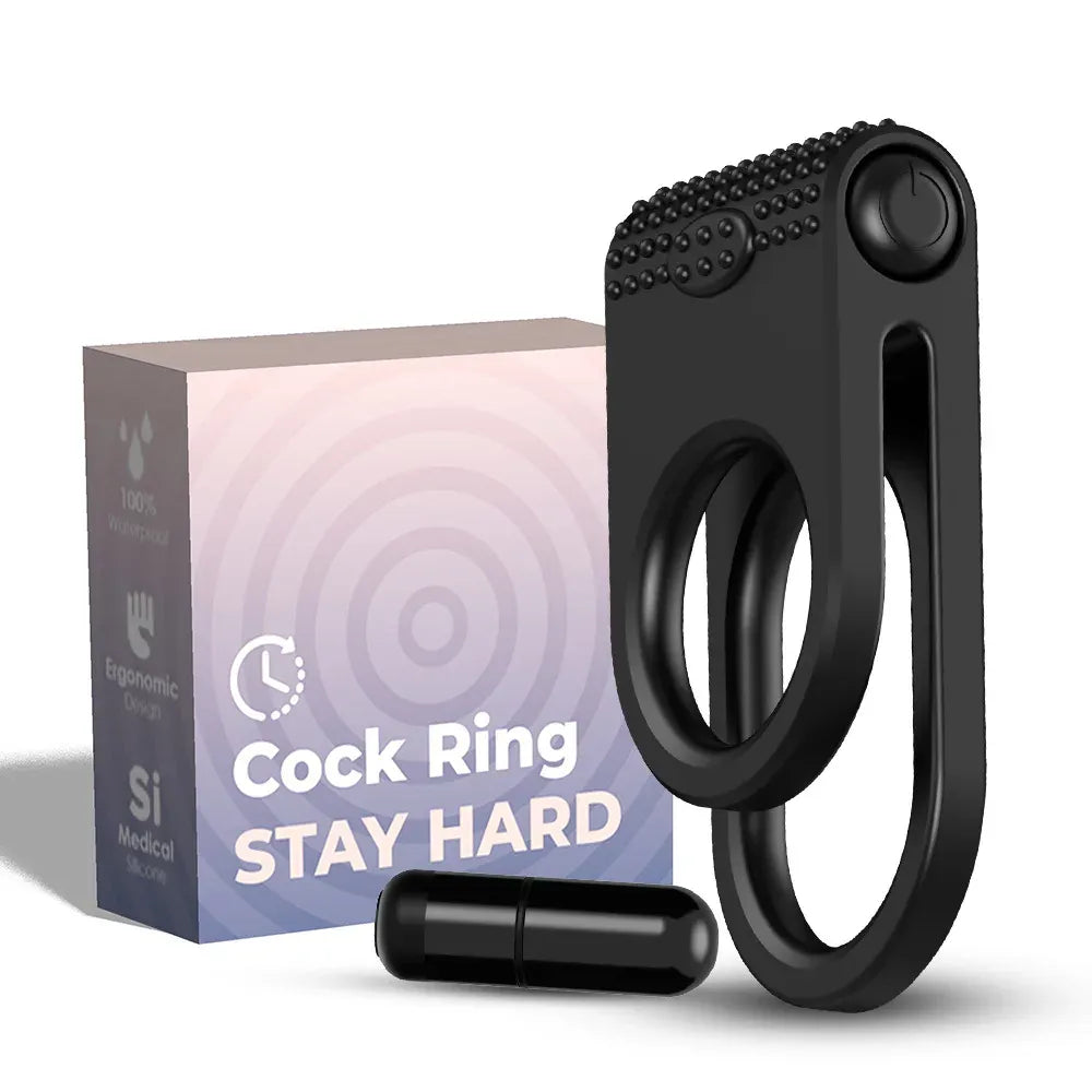 Vibrating Cock Ring For Men Delay Stimulate And Stretch
