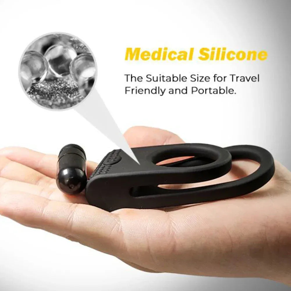 Vibrating Cock Ring For Men Delay Stimulate And Stretch