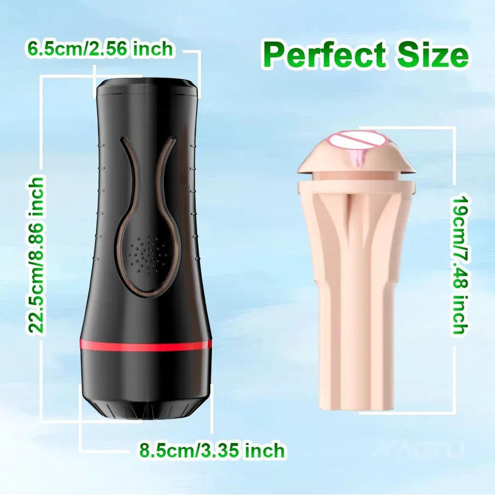Vibrating Pocket Pussy for Men - Endurance Masturbator