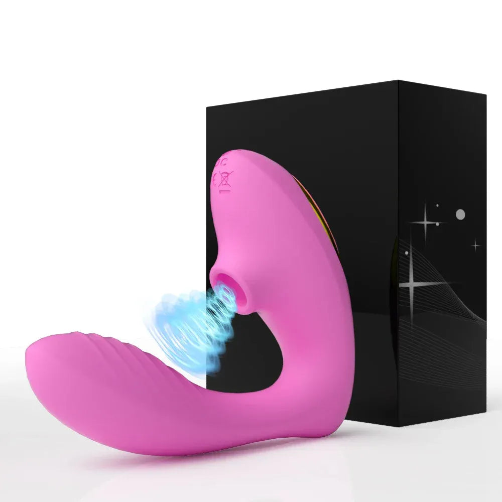 Vibrating Suction Dildo for Women - Clitoris Stimulator