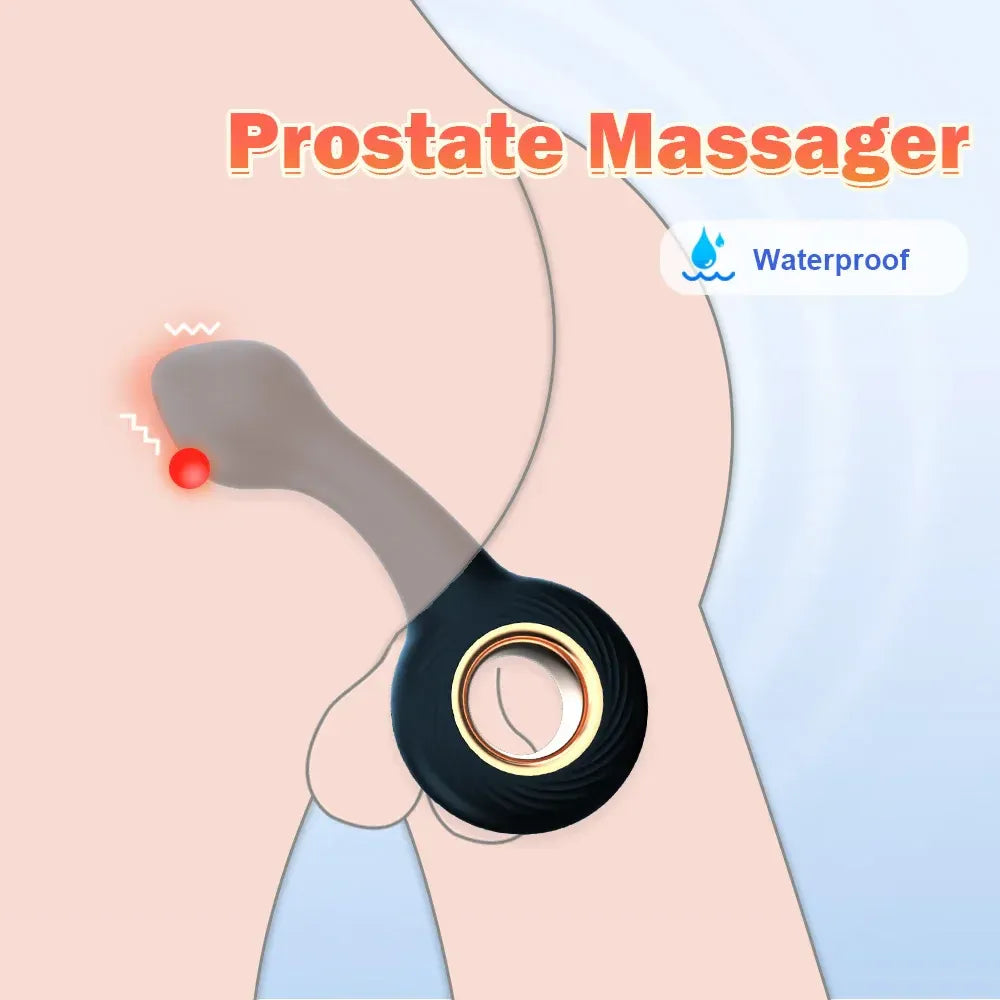 Waterproof Prostate Massager Vibrating Anal Plug For Men