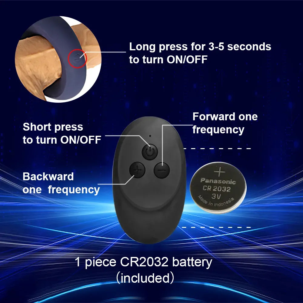 Wireless Magnetic Cock Ring & Prostate Massager