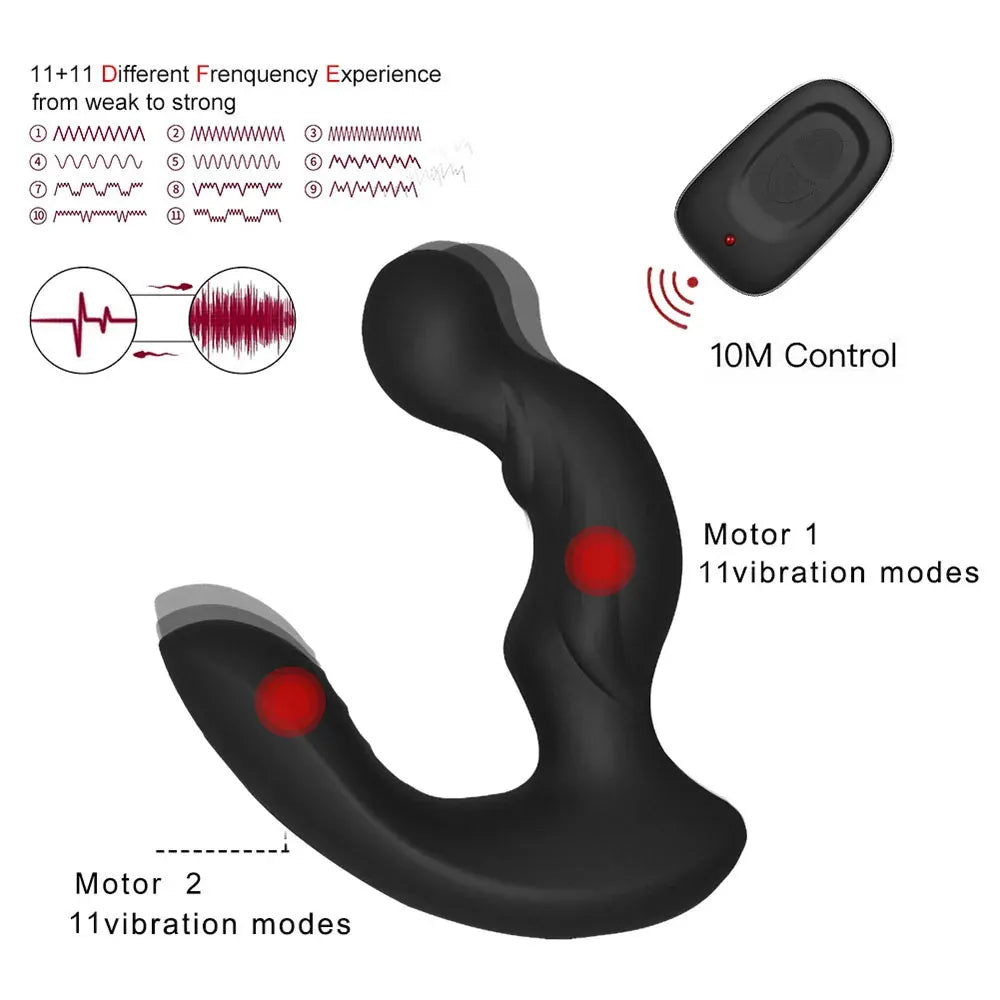 Wireless Prostate Massager For Men And Women Vibrating Anal
