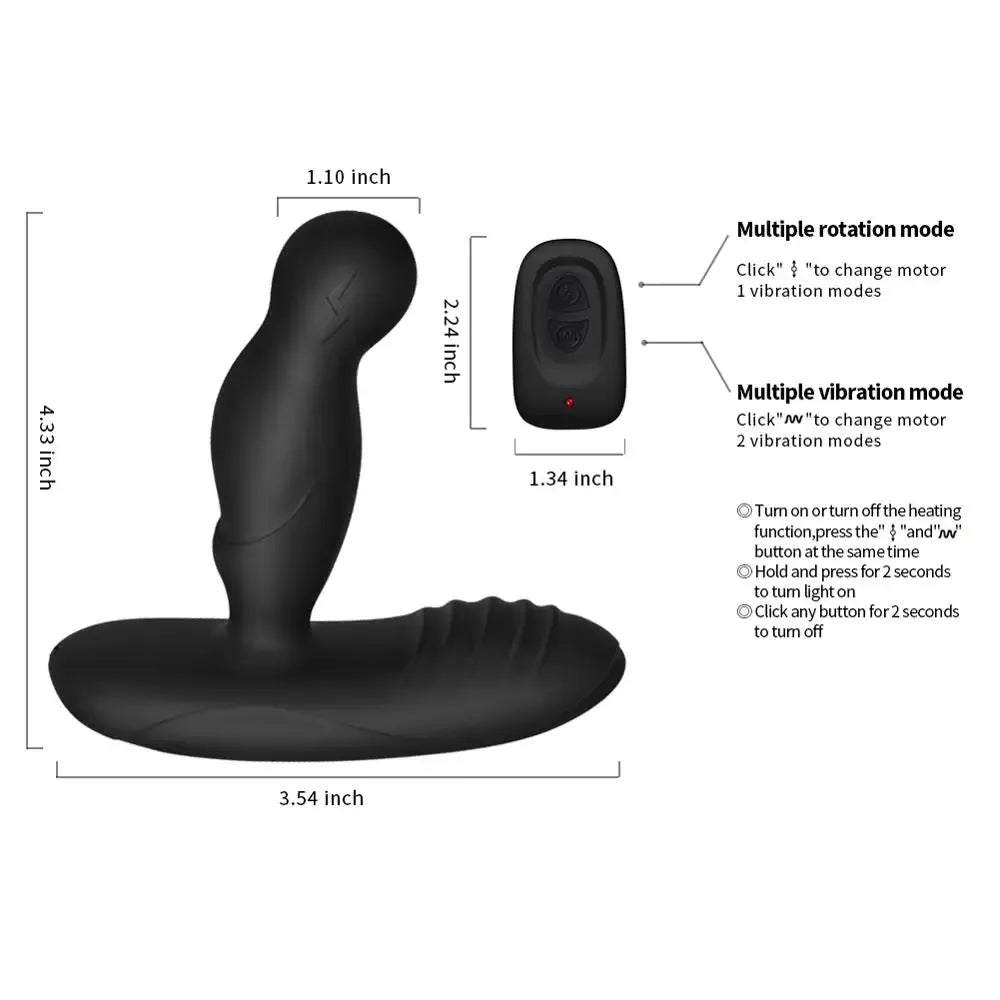 Wireless Prostate Massager With Heating