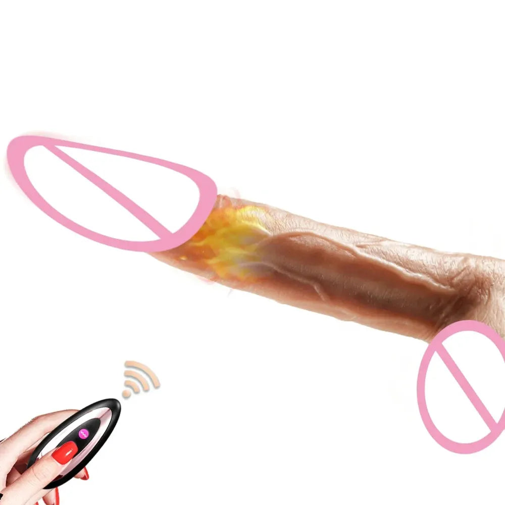 Wireless Remote Dildo - Thrusting & Vibrating
