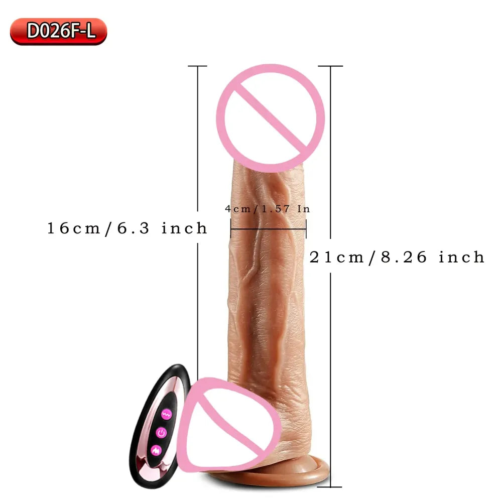 Wireless Remote Dildo - Thrusting & Vibrating
