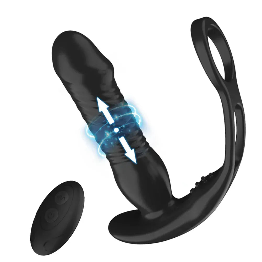 Wireless Thrusting Anal Plug For Men