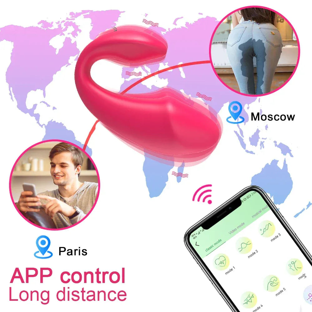 Wireless Vibrating Dildo for Couples